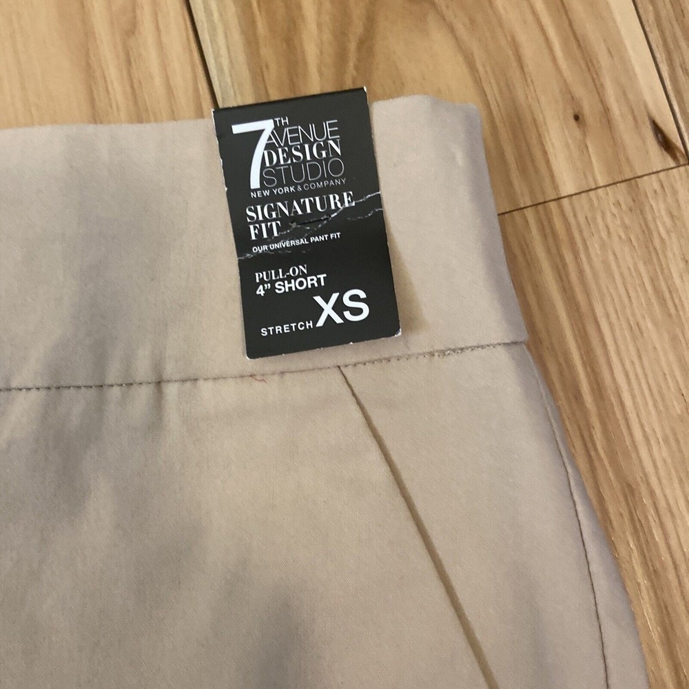 New York and Company Women Beige Pull On 4” Signature Fit Shorts Size Xs - Picture 2 of 4